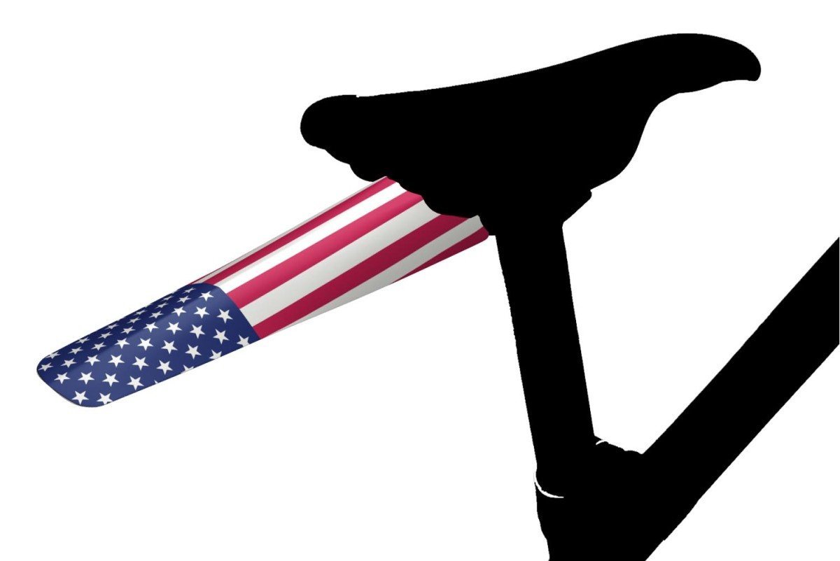 Velox saddle rain protector spatbord op zadel clips usa