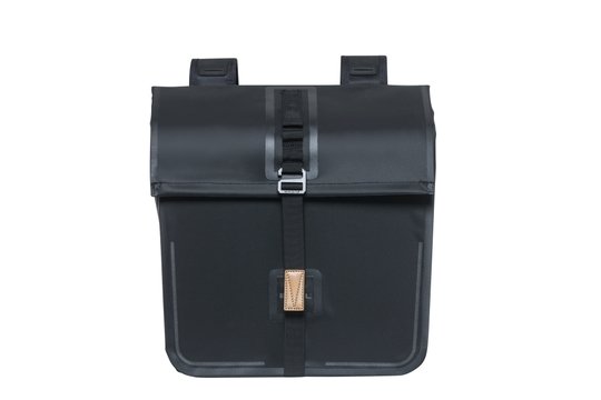 Basil fietstas dubbel Urban dry black 50L