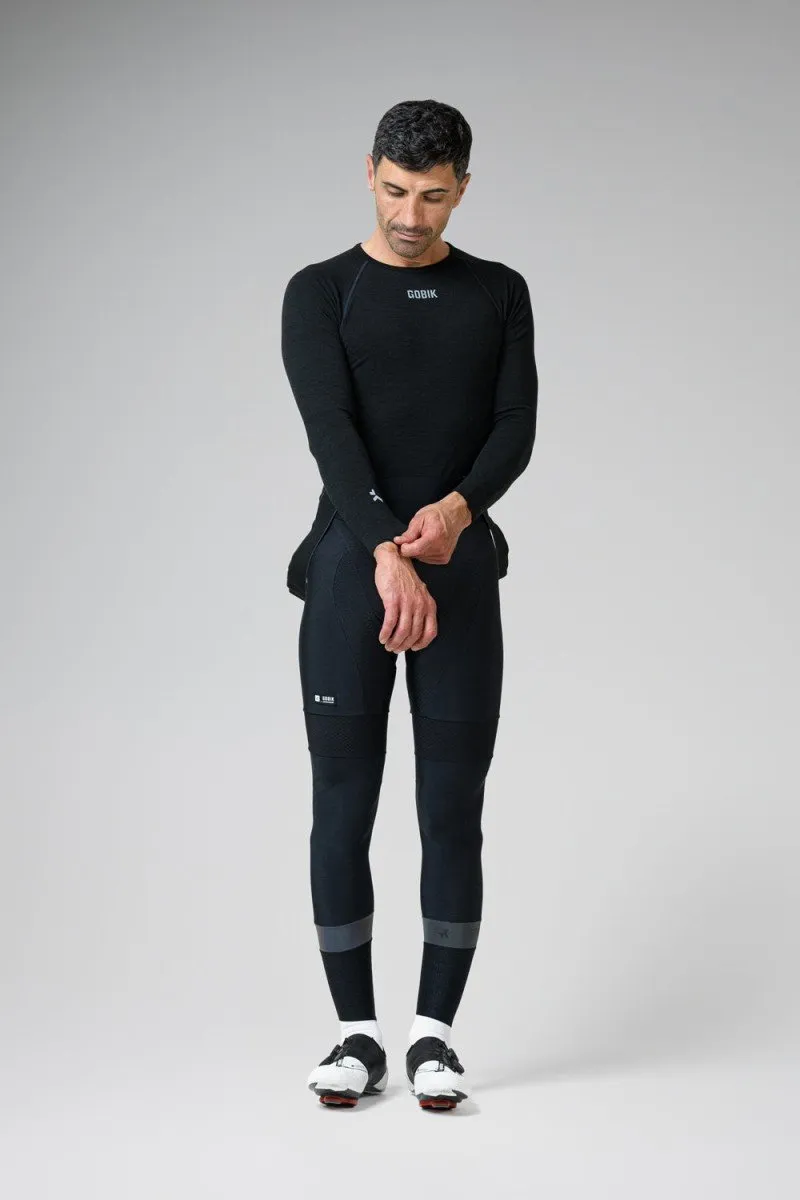 Long Sleeve Baselayer Winter Merino Men Coal M