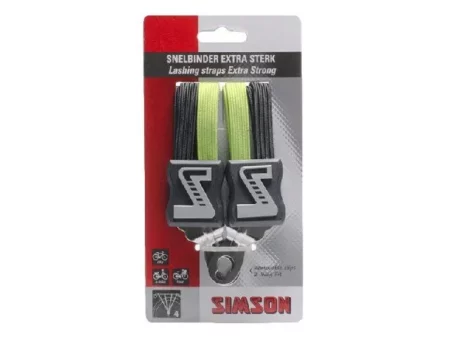 Simson snelbinder extra strong zwart/groen