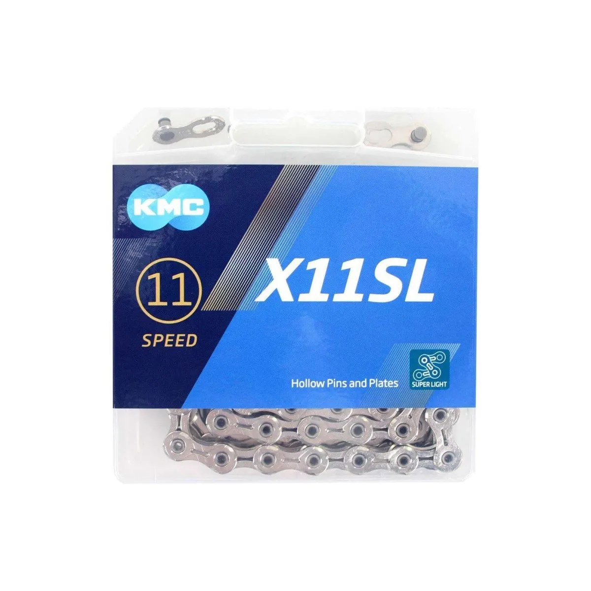 KMC ketting X11SL silver 118s