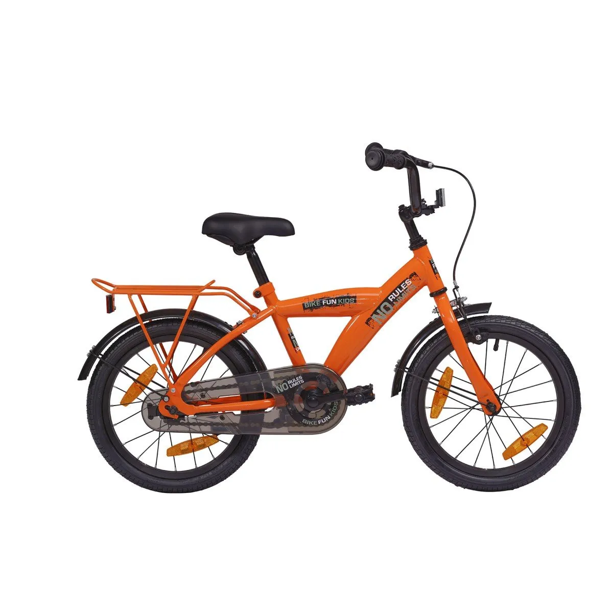 BIKEFUN No Rules Jongens Oranje 16 16" 2025